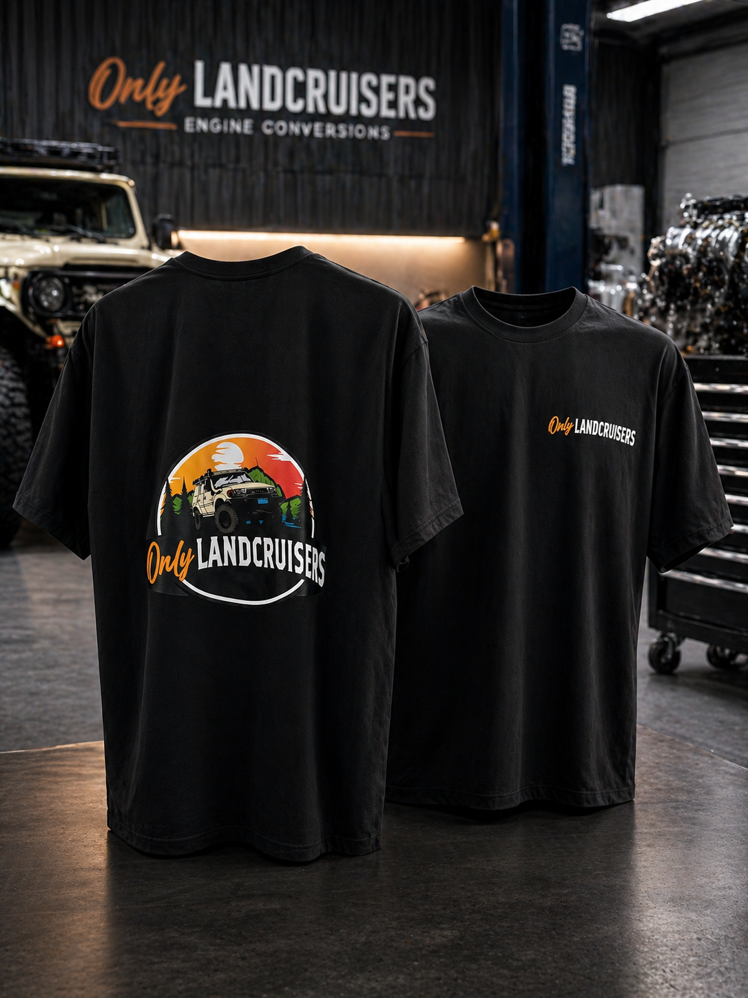 Only Landcruisers branded T-shirt