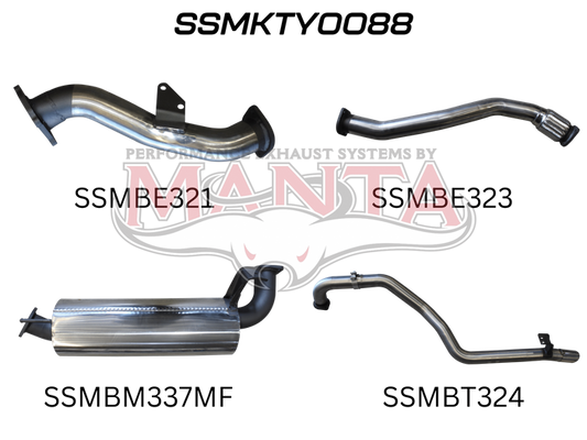 Manta Performance 3" HZJ105 Turbo Back Exhaust System